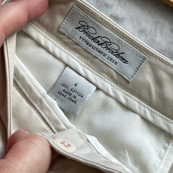 Brooks Brothers vintage cotton light khaki pants - Picture 3 of 8